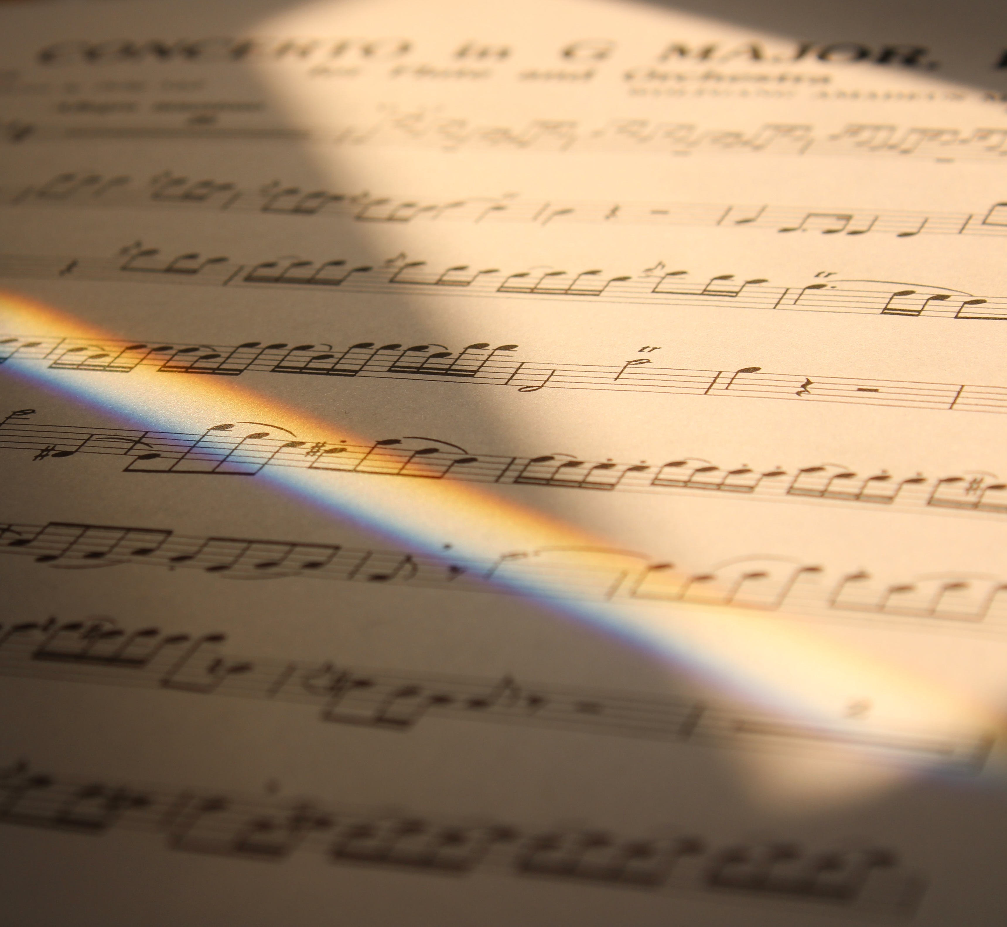Background image of sheet music